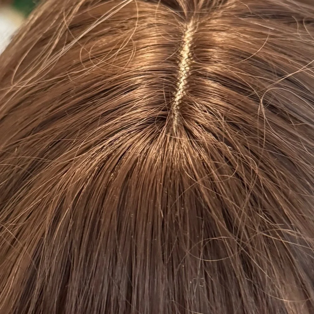 Classic Cap Wig with Bangs – Long Wavy Brown Blend, Natural Volume, Heat-Safe